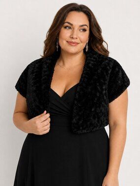 Jessica Howard Faux Fur Shrug – Women’s 1X – NWT